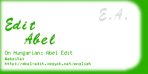 edit abel business card